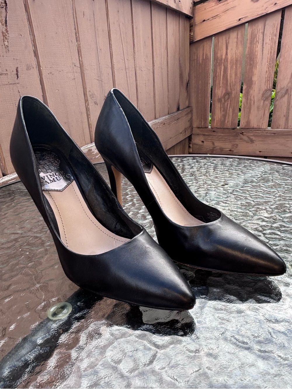 Vince Camuto Black Pointed-Toe Stiletto Pumps